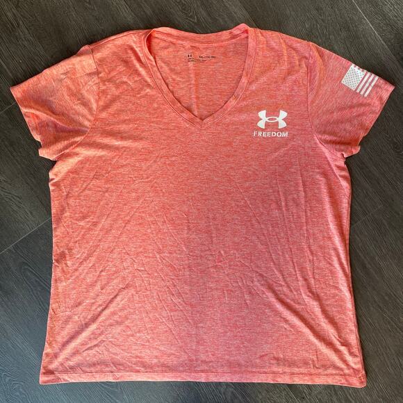 Under Armour Womans Freedom Tee Shirt XXL - Picture 1 of 6